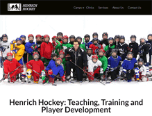 Tablet Screenshot of henrichhockey.com